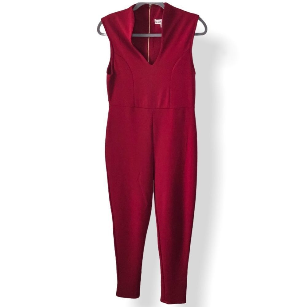 Almost Famous Jumpsuit Burgundy Size Large Juniors